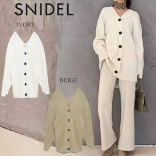 スナイデル(SNIDEL)のSNIDEL  ケーブルニットワンピース(ミニワンピース)