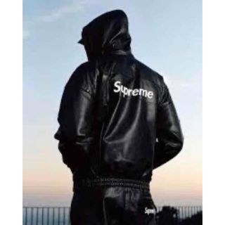 シュプリーム(Supreme)のsupreme  nike  leather anorak jkt XL(レザージャケット)