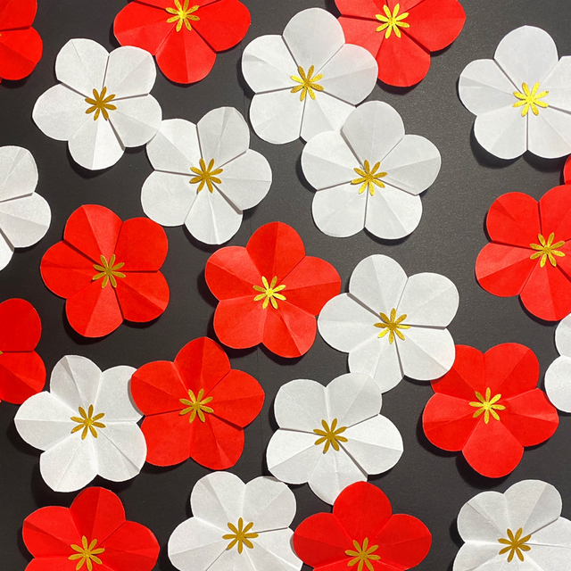 梅の花 壁面 飾り ペーパークラフトの通販 By Koto ラクマ