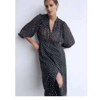 ザラ(ZARA)の■新品■ZARAミディワンピース(ロングワンピース/マキシワンピース)