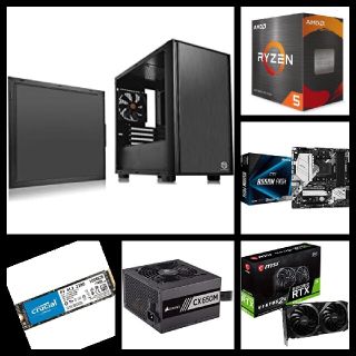 RYZEN 5 5600X RTX 3060TI 新品自作パソコン(デスクトップ型PC)