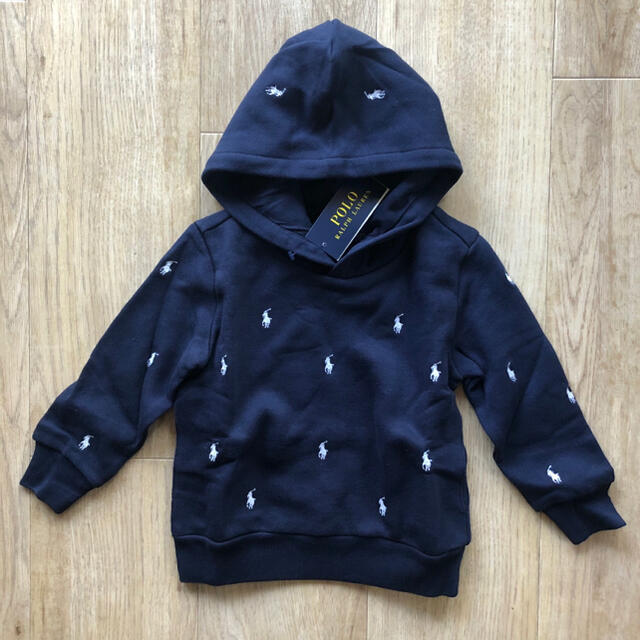 Ralph Lauren(ラルフローレン)の最新作★ラルフローレン　パーカー　キッズ　子供　ネイビー　100 マルチポニー キッズ/ベビー/マタニティのキッズ服男の子用(90cm~)(Tシャツ/カットソー)の商品写真