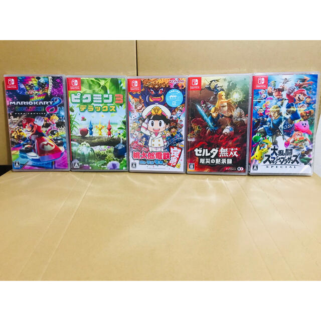 5台 ●マリオカート8 ●ピクミン3 ●桃太郎電鉄 ●ゼルダ無双 ●スマブラ人気ゲーム