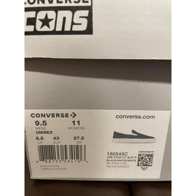 CONVERSE(コンバース)のconverse cons onestar スリッポン　 ブラック　27.5cm メンズの靴/シューズ(スニーカー)の商品写真