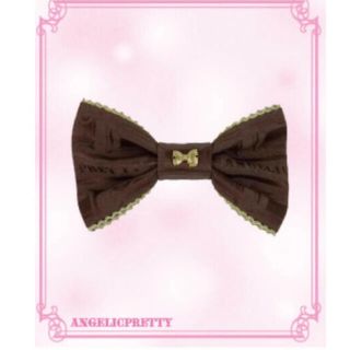 アンジェリックプリティー(Angelic Pretty)の【新品タグ付き】Melty Ribbon Chocolate バレッタ(バレッタ/ヘアクリップ)