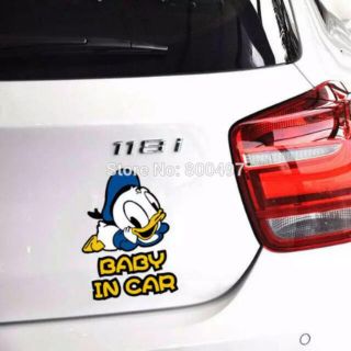 ディズニー(Disney)の❤️ドナルドのベビーインカーのステッカー❤️即送(車外アクセサリ)