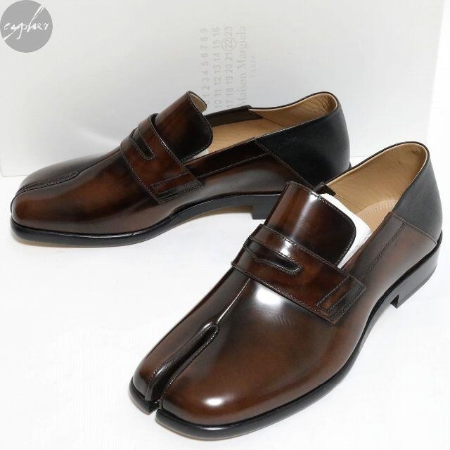 超人気の Maison 足袋 新品 26cm 41 ローファー レザー タビ メゾン