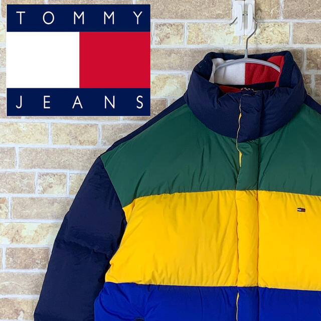 TOMMY(トミー)のイッヌ様専用 トミージーンズ 刺繍ロゴ ゆるだぼ 90s ダウン ジャケット メンズのジャケット/アウター(ダウンジャケット)の商品写真