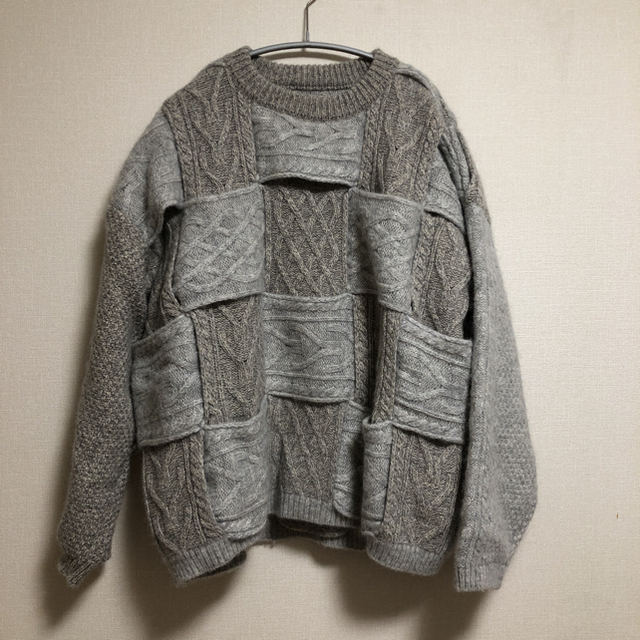 YOKE 20aw CROSSING CABLE CREW NECK KNIT - ニット/セーター