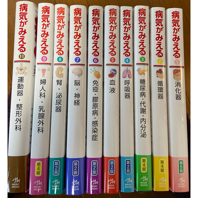 病気がみえる10冊(注:産科はありません) - 健康/医学