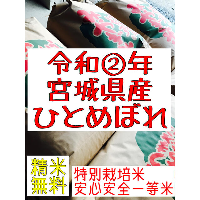 農家直送　by　百笑野菜/HERO20｜ラクマ　令和2年宮城県産ひとめぼれ10キロ　の通販