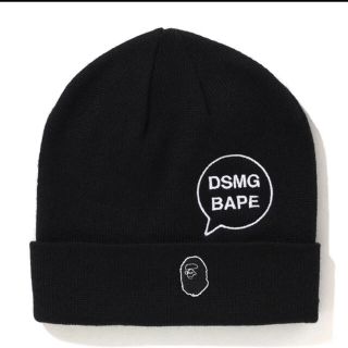 アベイシングエイプ(A BATHING APE)のbape × DSMG knit cap ニットキャップ(ニット帽/ビーニー)