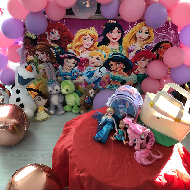 Disney - プリンセス背景 バルーン お祝い 誕生日 オマケつきの通販 by