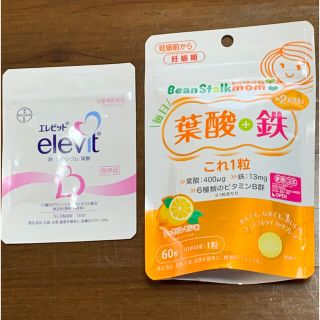 ユキジルシメグミルク(雪印メグミルク)の【値下げ】ビーンスタークマム 葉酸＋鉄　elevit (ビタミン)