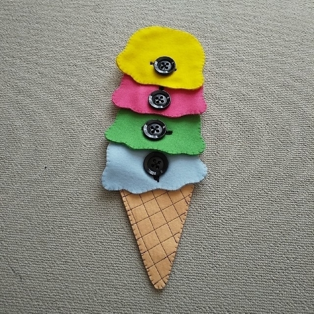 アイスクリーム ボタン練習