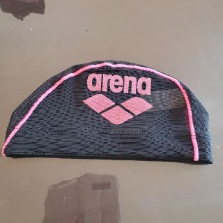 アリーナ(arena)のさくら様専用。arena 競泳キャップ　Sサイズ　黒　ピンク(マリン/スイミング)