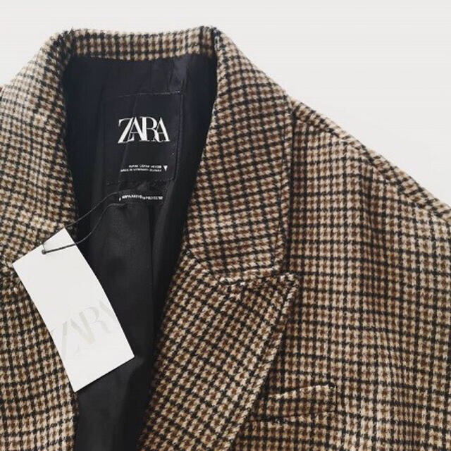 ZARA 新品 チェックコート