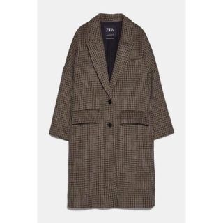 ザラ(ZARA)のZARA チェック柄オーバーサイズコート ジャーナルAURALEEかぐれアーバン(チェスターコート)