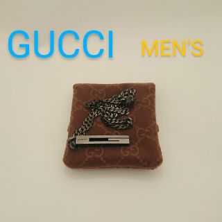 グッチ(Gucci)のGUCCI MEN'S カットアウトＧ ブラック(ネックレス)