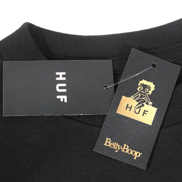 HUF(ハフ)の◆HUF Betty Boop コラボ　ロングTシャツ / ベティ　ブープ　M メンズのトップス(Tシャツ/カットソー(七分/長袖))の商品写真