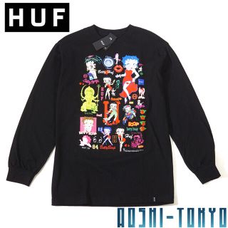 ハフ(HUF)の◆HUF Betty Boop コラボ　ロングTシャツ / ベティ　ブープ　M(Tシャツ/カットソー(七分/長袖))