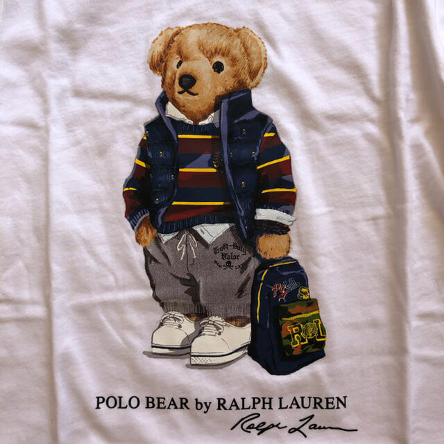 Ralph Lauren - 大人ok 最新作 ポロベア 長袖Tシャツ ロンT 白 160の