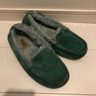 アグ(UGG)のugg  アグ　アンスレー　グリーン(スリッポン/モカシン)