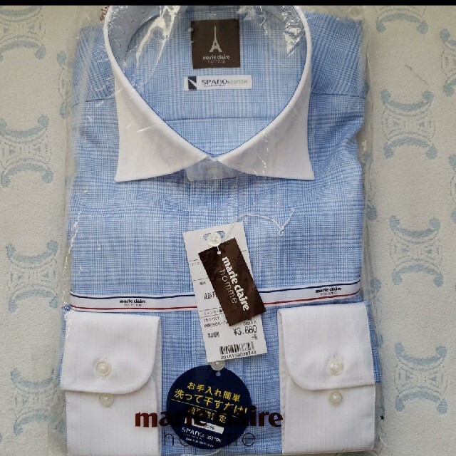 Marie Claire(マリクレール)の【新品 未使用】ワイシャツ ドレスシャツ 形態安定 メンズのトップス(シャツ)の商品写真