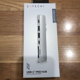 (美品)Satechi Type-C アルミニウム PRO HUB シルバー(PC周辺機器)