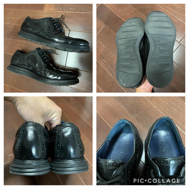 Cole Haan(コールハーン)の美品 コールハーン オリジナルグランド ウィングチップ 8.5 26.5cm 黒 メンズの靴/シューズ(ドレス/ビジネス)の商品写真