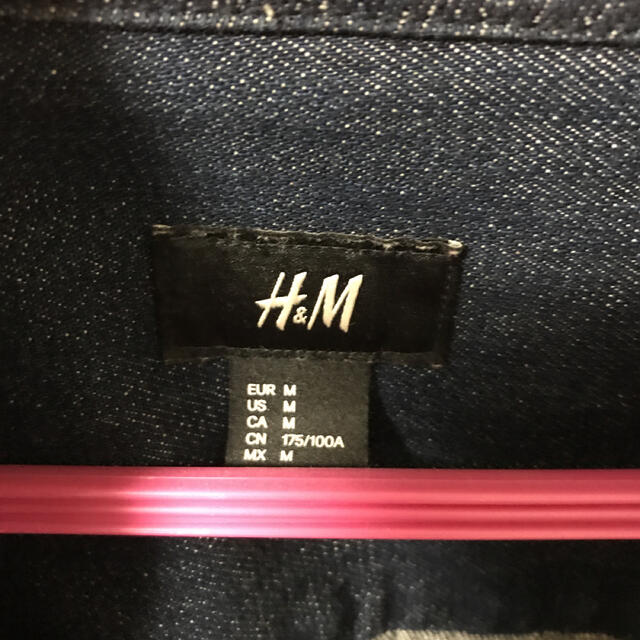 H&M デニムシャツジャケット ドリズラージャケット　インディゴ メンズのジャケット/アウター(Gジャン/デニムジャケット)の商品写真