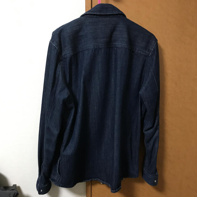 H&M デニムシャツジャケット ドリズラージャケット　インディゴ メンズのジャケット/アウター(Gジャン/デニムジャケット)の商品写真