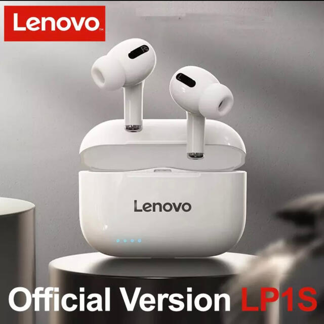 Lenovo(レノボ)のLenovoワイヤレスイヤホン LP1S スマホ/家電/カメラのオーディオ機器(ヘッドフォン/イヤフォン)の商品写真