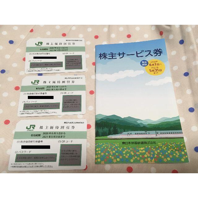 JR東日本 株主優待割引券３枚＆株主サービス券冊子