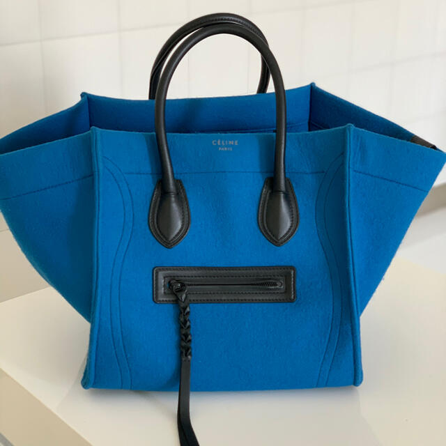 celine(セリーヌ)の美品❤️ セリーヌ　ラゲージ　ファントム　ブルー レディースのバッグ(ハンドバッグ)の商品写真