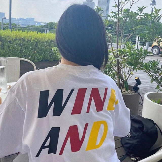 L 白 wind and sea トリコロール Tシャツ 2n 1