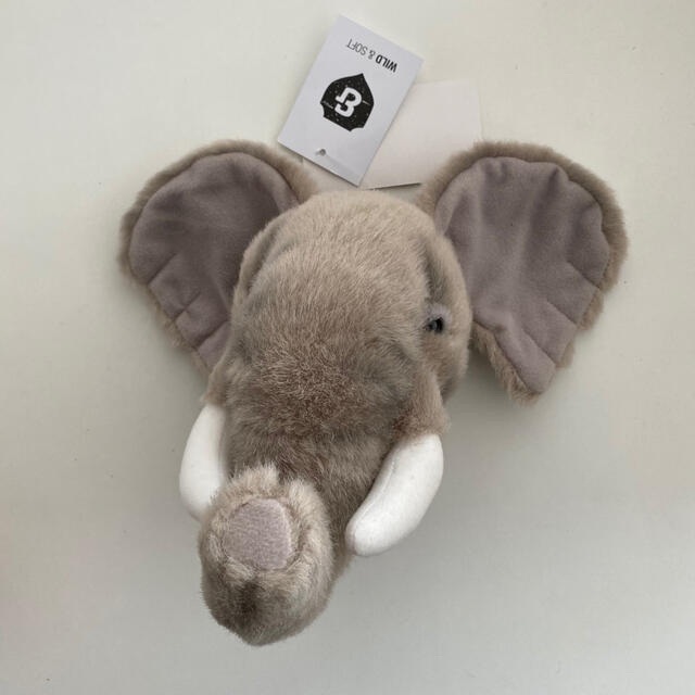 Caramel baby&child (キャラメルベビー&チャイルド)のwild&soft animal head S elephant キッズ/ベビー/マタニティのおもちゃ(ぬいぐるみ/人形)の商品写真