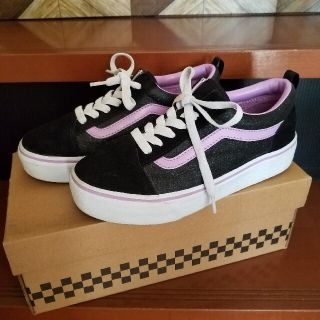 ヴァンズ(VANS)のお値下げ💴⤵VANSオールドスクール23cm 厚底　kinds　女性の方にも♡(スニーカー)