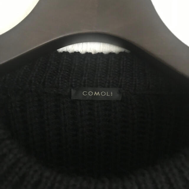 COMOLI(コモリ)のCOMOLI⭐︎BLACK SHEEP⭐︎ガンパッチニット メンズのトップス(ニット/セーター)の商品写真