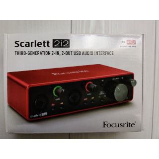 Focusrite Scarlett 2i2 Gen3オーディオインターフェイス(オーディオインターフェイス)