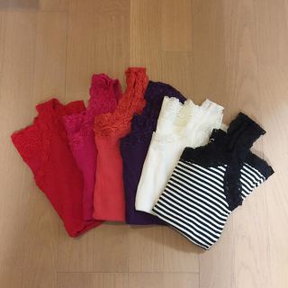 ユニクロ(UNIQLO)のUNIQLO♡レディース♡レースタンクトップ2枚セット(タンクトップ)