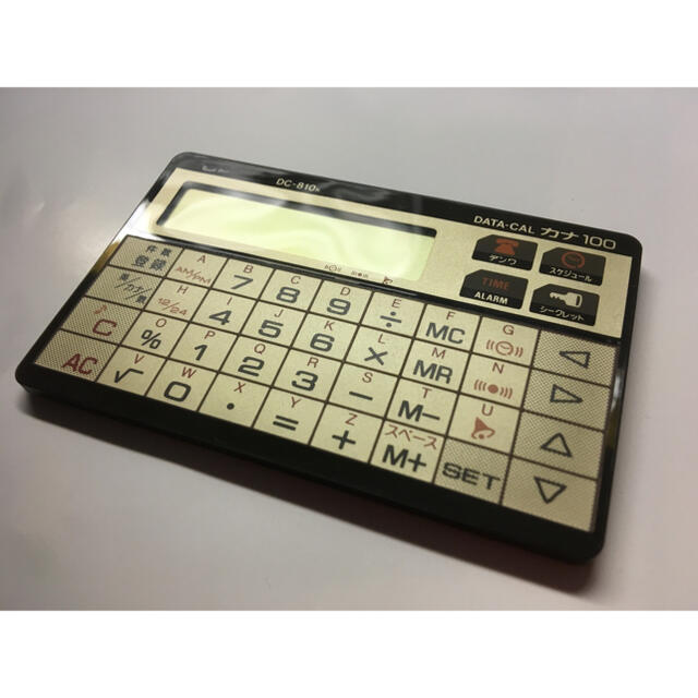 CASIO - CASIO DC-810K GD DATA-CAL100 カード電卓 昭和レトロの CASIO - CASIO DC-810K GD DATA-CAL100 カード電卓 昭和レトロの