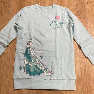 ベルメゾン(ベルメゾン)のみみりんʕ•ᴥ•ʔ様専用　アナ雪　ロングトレーナー　130(Tシャツ/カットソー)