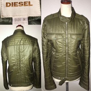 ディーゼル(DIESEL)のDIESEL送料込ディーゼル定価4万円程中綿ライダースジャケット正規ミリタリー系(ライダースジャケット)