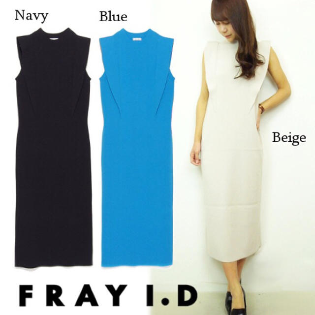 FRAY I.D(フレイアイディー)の中村アン着用✨フリルニットワンピース レディースのワンピース(ひざ丈ワンピース)の商品写真