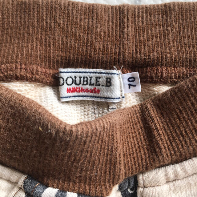 DOUBLE.B(ダブルビー)の#11 ダブルビー ミキハウス ズボン コットン100% 60 70 キッズ/ベビー/マタニティのベビー服(~85cm)(パンツ)の商品写真