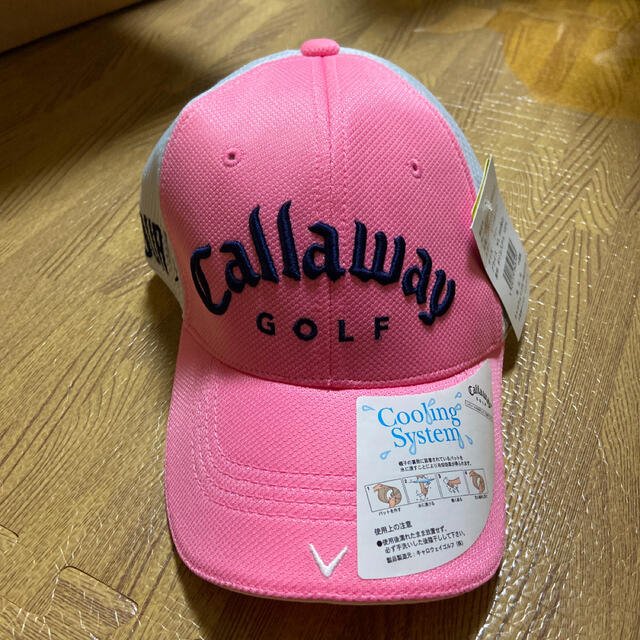 Callaway Golf(キャロウェイゴルフ)のキャロウェイ　キャップ　レディース　2点セット　未使用品　ピンク スポーツ/アウトドアのゴルフ(その他)の商品写真