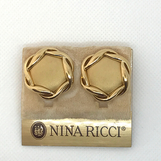 ニナリッチ(NINA RICCI)のNINA RICCI ニナリッチ　ヴィンテージゴールドイヤリング(ピアス)