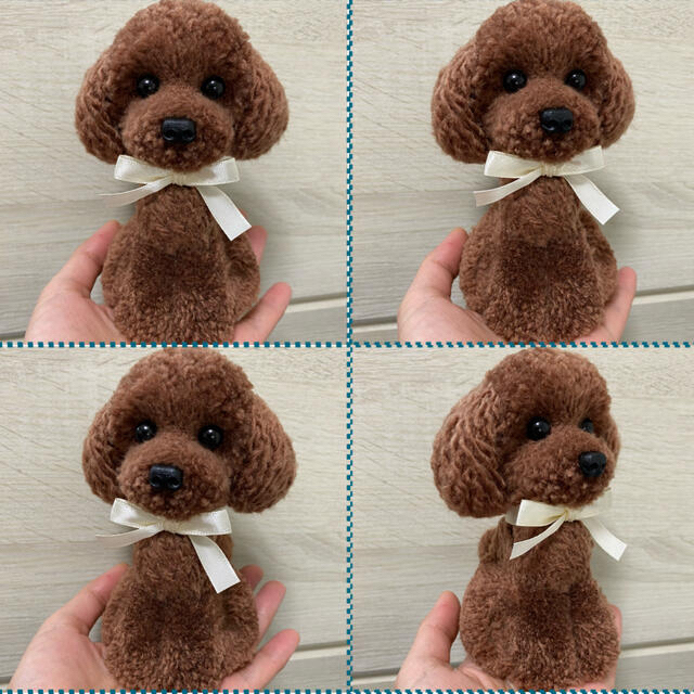 動物ぽんぽん　トイプードル　ねるる様専用ページ ハンドメイドのハンドメイド その他(その他)の商品写真