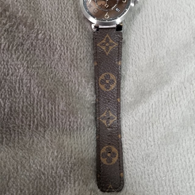 LOUIS VUITTON(ルイヴィトン)のタンブール スリム モノグラム・マカサー レディースのファッション小物(腕時計)の商品写真